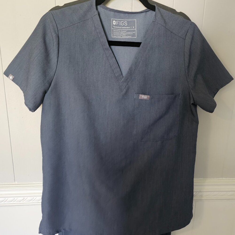 Figs Scrubs Set, Graphite, Small